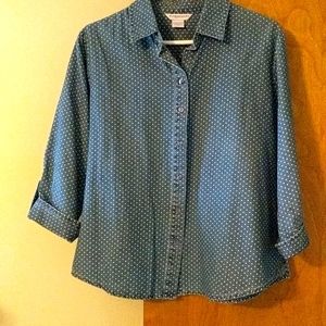 Allison Daily Button down blouse Size 12P